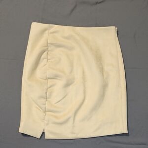 Free People Chic Cream Pencil Skirt